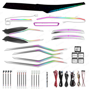 Illuminazione Ambientale LED a 64 Colori per Interni Auto <span class=keywords><strong>BMW</strong></span> Serie 3 G20 <span class=keywords><strong>G21</strong></span> 2020-2024, Accessori per Upgrade Atmosfera - Product Image 1