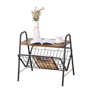 Tollerabile italiano 2 livelli Rack Nordic moderno tavolino in legno, Mdf in legno tavolino - Product Image 3