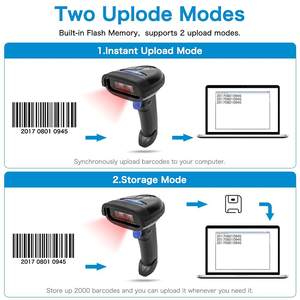 Lecteur de codes-barres sans fil USB 3-en-1 NETUM RADALL NT-1228BCC longue portée 100m pour lecture sur écran papier extérieur 200 lectures/secondes - Product Image 3