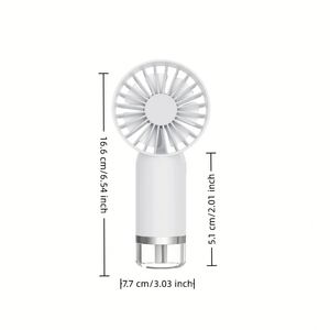Portable Handheld Fan with Rechargeable Battery <b>USB</b> Powered <b>Mini</b> Personal Cooling Fan for Travel Outdoor Activities - Product Image 2