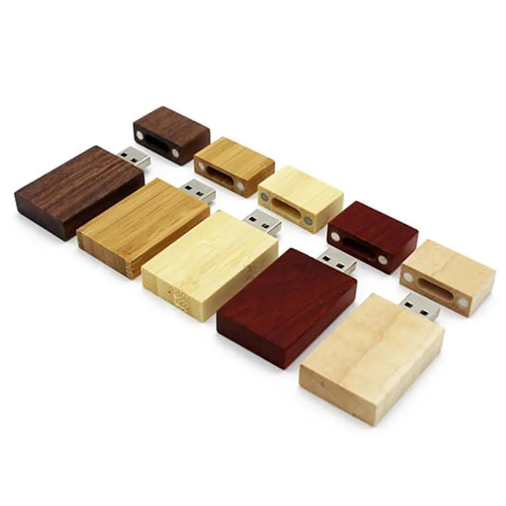 Деревянный Usb флеш-накопитель с коробкой, 4 ГБ, 8 ГБ, 16 ГБ, 32 ГБ, 64 ГБ, 128 ГБ