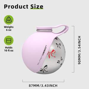 Botella de agua para perros Super Design de 3.42 x 3.42 x 3.54 pulgadas, de acero inoxidable, portátil, a prueba de fugas, para viajes, para perros pequeños - Product Image 6