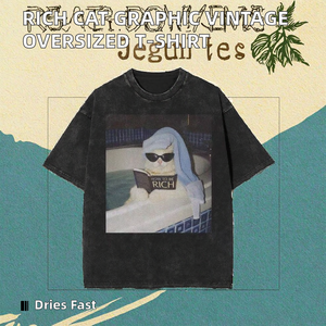 Camiseta Unisex Divertida con Estampado de Bañera, 100% Algodón Orgánico, Estilo Vintage Lavado, Negra, Oversize, Casual, Holgada - Product Image 2