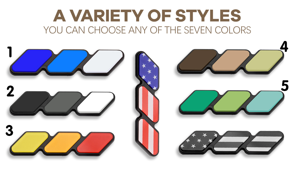 Black American Flag Color