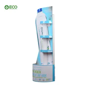 ECO Custom Bottle Shape Clear Vacuum Form Plastic Water Bottle Display Stand