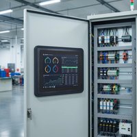 Sistema HMI, Panel de PC Industrial de 10.4 Pulgadas para Gabinete de Control, Intel I5, Windows, Linux, Computadora Táctil Integrada