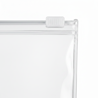 Sac à fermeture éclair en PVC transparent personnalisé pour l'emballage de bijoux