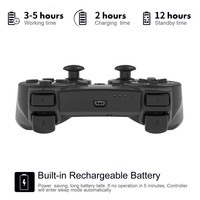Control Inalámbrico Android 2.4G con Bluetooth para Dos Jugadores, Compatible con PS, PS3, Xbox360, TVBOX, PC 360, con Motor de Vibración y Joystick