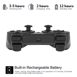 2.4G Android Draadloze BT <span class=keywords><strong>Controller</strong></span> Dubbele Spelers Gamecontroller voor PS PS3 Xbox360 TVBOX <span class=keywords><strong>PC</strong></span> 360 Vibratie Motor Joystick - Product Image 5