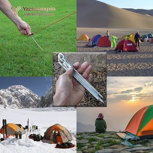 Stainless Steel Tent Pegs Outdoor <b>Camping</b> Ground Nails All Seasons Durable Metal Pegs for Tents <b>Canopy</b> Gardening Use - Product Image 6