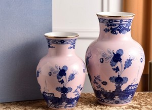 Italian Style Floral Porcelain <b>Vase</b> Set of 2 Large <b>Small</b> Ceramic <b>Vase</b> Tabletop Home Decor Flower <b>Vase</b> for Living Room Hotel - Product Image 5