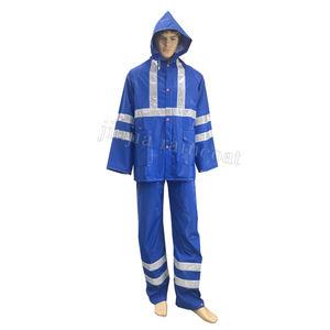 Combinaison <span class=keywords><strong>de</strong></span> pluie <span class=keywords><strong>de</strong></span> qualité supérieure en 2 pièces, veste imperméable <span class=keywords><strong>de</strong></span> <span class=keywords><strong>travail</strong></span> industrielle, pantalon, vêtement <span class=keywords><strong>de</strong></span> sécurité en PVC et polyester - Product Image 1