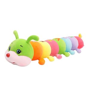 कैटरपिलर प्लश खिलौना नरम चार-पक्षीय खिंचाव मखमल फेंक तकिया उपहार कैटरपिलर पशु खिलौना - Product Image 2