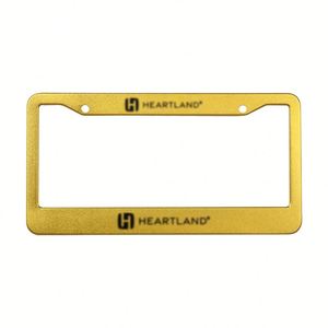 Marco de Matrícula Personalizado de Aleación de Aluminio con Borde Dorado Cromado para Motocicleta y Automóvil - Product Image 2