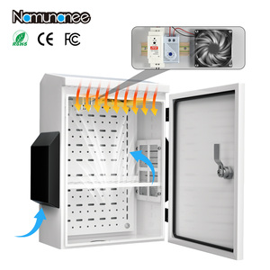 Boîtier électrique extérieur en métal Namunanee avec thermostat et <span class=keywords><strong>ventilateur</strong></span>, boîte de distribution d'alimentation en aluminium pour projets électroniques - Product Image 1