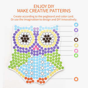 Jouets de bricolage à la mode, jouets éducatifs personnalisés, perles de repassage de 5mm pour filles et enfants, perles de perles Hama Midi - Product Image 4