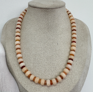 Collar Bohemio de Piedra Natural Nueva Joyería de Cuentas DIY Collar de Piedras Naturales Coloridas de Acero Inoxidable de 18k Resistente al Agua - Product Image 5