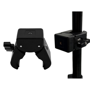 Support de guidon de moto en plastique robuste avec pince griffe de crabe pour caméra vidéo professionnelle et accessoires de trépied 1,5-5 cm - Product Image 1