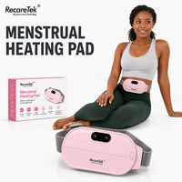 Almohadilla Térmica Inalámbrica con Masaje Electrónico para Alivio del Dolor Menstrual, Uso Diario, Terapia Menstrual en Casa, Equipo de Viaje