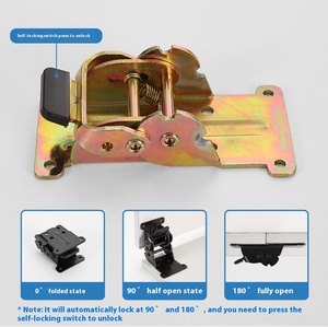 -180 grado pieghevole autobloccante doppio freno cerniera autobloccante <span class=keywords><strong>Computer</strong></span> tavolino tavolino mobile cerniera con angolo di 90 gradi - Product Image 2