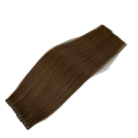 Vente en Gros Soyeux Droite Blonde Vague Italienne 3 cm Bande Régulière Double Extrémité Dessinée Modèle Indien Brut Remy Extensions de Cheveux Humains