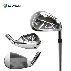 GAMEN hollow body low center gravity golf iron black golf iron heads steel shaft silver golf irons set men club irons