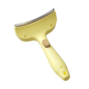 Peine para mascotas, removedor de pelo suelto y desenredante para gatos y perros, herramienta de aseo de acero inoxidable y material ABS - Product Image 2