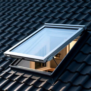 Fenêtre <span class=keywords><strong>de</strong></span> <span class=keywords><strong>toit</strong></span> coulissante verticale en aluminium à grande vision, design moderne, isolation thermique, verre clair pour l'élégance et le luxe - Product Image 1