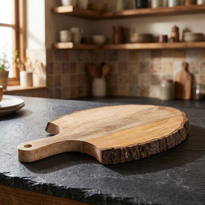Planche à découper rectangulaire en bois d'éco-mangue avec bord coupé, bloc de découpe jetable pour la cuisine domestique - Product Image 3