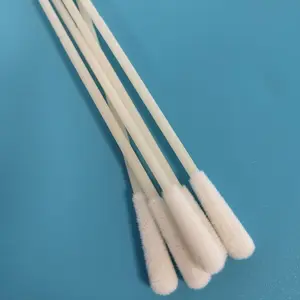 15cm tek kullanımlık ABS sopa floklu naylon numune toplama çubukla kırılma noktası ile steril Oral çubukla