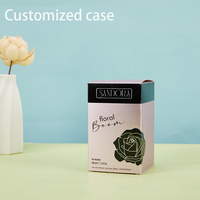 Boîte en papier couché brillant de haute qualité pour emballage cadeau de cosmétiques et soins de la peau, avec logo imprimé en feuille d'or sur mesure, format personnalisé, pour parfum