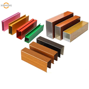 Hiện đại hạt gỗ chống cháy U Dải Trần tuyến tính nhôm vách ngăn hệ thống Trần - Product Image 3