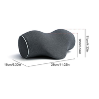 Relaxant pour le cou et les épaules avec thérapie magnétique, taie d'oreiller en mousse à mémoire de forme, dispositif de traction cervicale, oreiller de massage en mousse pour étirement du cou