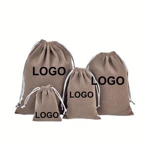 Sacs en velours à cordon de serrage en gros, pochettes cosmétiques, sacs cadeaux pour bijoux et bonbons imprimés en sérigraphie, personnalisables pour Noël, mariages et festivals - Product Image 1