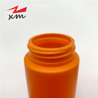 Flacon d'emballage pour compléments alimentaires 175cc 200cc, flacon orange pour vitamines et médicaments, flacon pour pilules et gélules, pot en plastique PET résistant aux enfants
