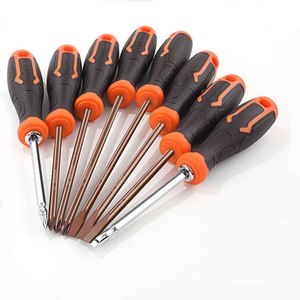 Vente en gros OEM, ensemble d'outils à main professionnels de haute qualité avec poignée en plastique, outils de bricolage pour la maison, tournevis à aimant - Product Image 1