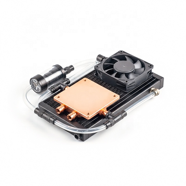 Robotics Water Cooling Radiator with Copper Liquid Cold Plate Block with Fan Active Heatsink for Industrial Inverter Equipment