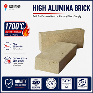 อิฐทนไฟ Shengjie Fire Brick <span class=keywords><strong>SK</strong></span> 32-38 อิฐอลูมินาสูง วัสดุทนไฟสำหรับเตาอุตสาหกรรม พร้อมบริการตัดและเชื่อม - Product Image 1