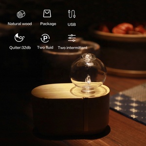 New Product Natural Wood Glass Mini Portable Wholesale Essential <strong>Oil</strong> Waterless Aromatherapy Nebulizer <strong>Diffuser</strong> <strong>Australia</strong> - Product Image 5