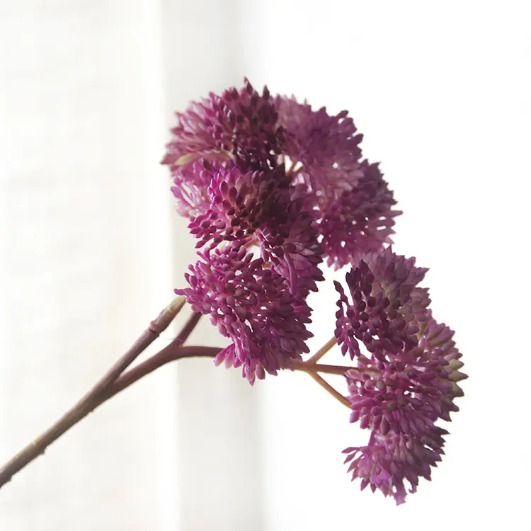 Buah Nasi Mini cabang tunggal 9 warna diskon besar-besaran gaya Floral emulasi properti foto bunga dekorasi rumah tanaman bunga buatan