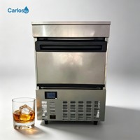 Machine à glaçons compacte et élégante en forme de cube, pour la production de glaçons carrés extra-larges, idéale pour les bars - Offre Spéciale