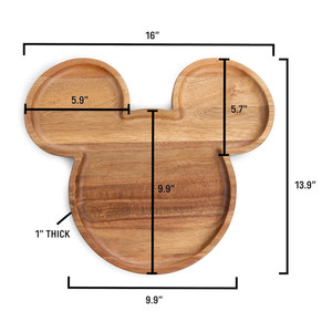 Plateau de service décoratif en bois d'acacia <span class=keywords><strong>Mickey</strong></span> Mouse avec rainure, design unique et personnalisé - Product Image 4