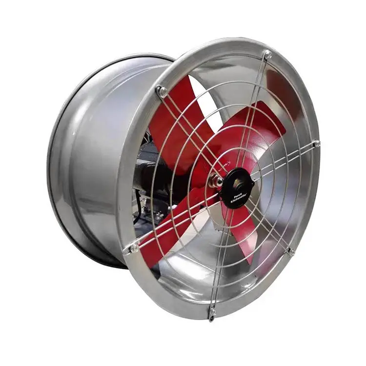 Ventilatore a tiraggio con rivestimento in metallo e ventilatore ad aria di scarico del ventilatore assiale