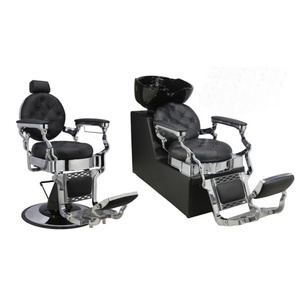 Kisen Saloon Chaise de barbier inclinable avec bac de lavage et fonction massage pour le lavage des cheveux - Product Image 5