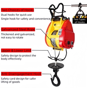 Polipasto Eléctrico de Cable con Control Remoto Inalámbrico, Pequeña Grúa King Kong para Construcción, ¡Gran Oferta! - Product Image 3