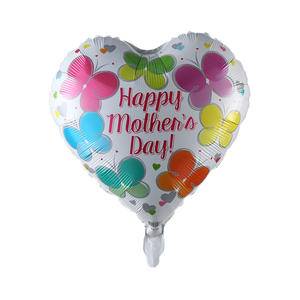 ลูกโป่งฟอยล์อลูมิเนียมทรงกลมรูปหัวใจสุขสันต์วันแม่มีความสุขขนาด18นิ้วสำหรับตกแต่งงานปาร์ตี้ - Product Image 3