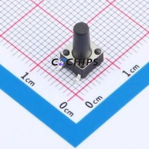 TS-1102S-C-O-B Tactile Switch SMD-4P,6x6mm Switch Single Pole Single Throw Round Button 2.6N Vertical Mount - Product Image 1