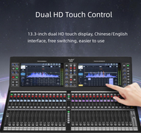 Console de mixage audio numérique 32 canaux, faders motorisés, enregistrement multipiste USB, alimentation fantôme 48V pour sonorisation en direct