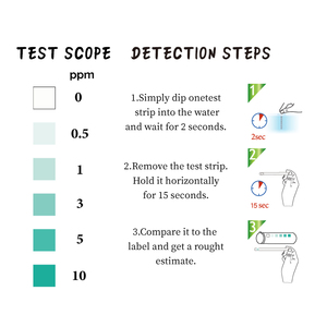Ryk hộ gia đình thử nghiệm <span class=keywords><strong>Kit</strong></span> miễn phí Clo cho kiểm tra giấy cho uống hồ bơi dòng tap nước cho cắm trại ngoài trời OEM & ODM - Product Image 3