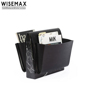 WISEMAX MUEBLES Sofás <span class=keywords><strong>de</strong></span> mármol natural italiano Mesa <span class=keywords><strong>de</strong></span> esquina Decoración para sala <span class=keywords><strong>de</strong></span> estar Mesa auxiliar con almacenamiento Revistero <span class=keywords><strong>Estuche</strong></span> para libros - Product Image 4